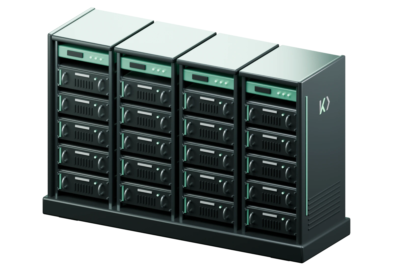 Energy storage system with modular battery racks and control equipment